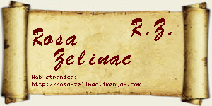 Rosa Zelinac vizit kartica